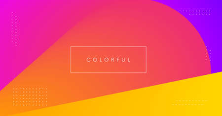 Abstract colorful geometric background. Modern minimal bright colors backdrop.のイラスト素材