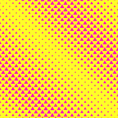 Bright Color Triangle Halftone Pattern Background. Cool Triangular Pop Art Texture Vector Design.のイラスト素材