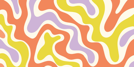 Psychedelic trippy y2k retro background vector design. Groovy abstract hippie pattern. Cool...