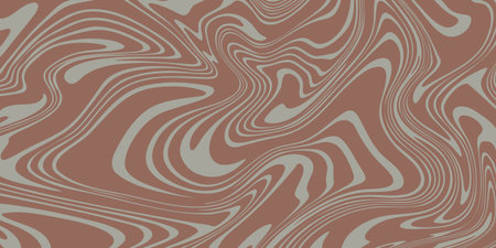 Abstract Wavy Lines Geometric Texture. Trendy Acid Abstraction Pattern. Vector Optical Illusion Art...