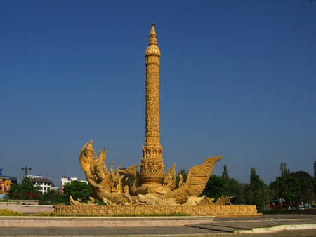 candle monument, Ubonrachatani, Thailandのeditorial素材