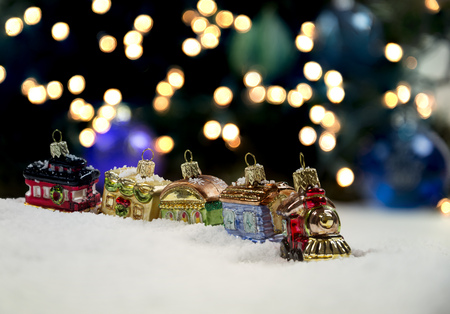 Christmas Train Ornamentの写真素材