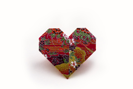 Origami Heartの写真素材