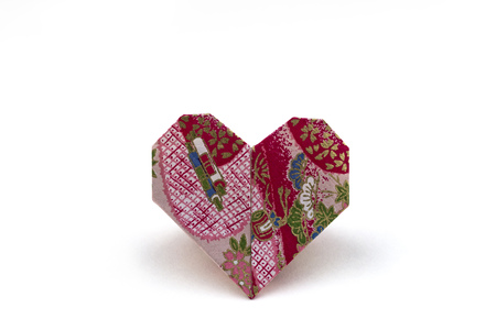 Origami Heartの写真素材