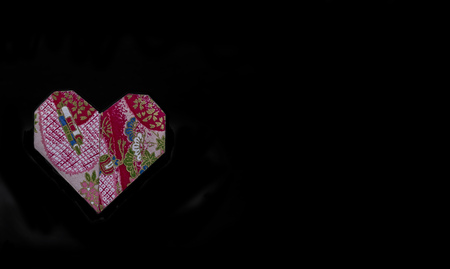 Origami Heartの写真素材