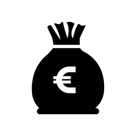 euro oney bag iconのイラスト素材