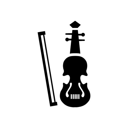 Musical instrument - Violin Iconのイラスト素材