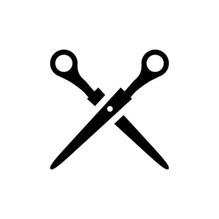 scissors iconのイラスト素材