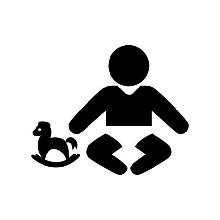 baby sit  iconのイラスト素材