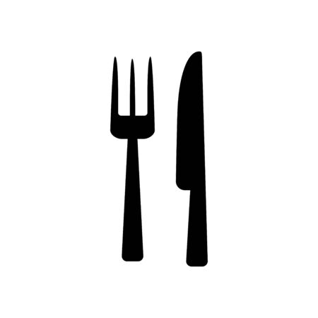 Fork and knife sign iconのイラスト素材