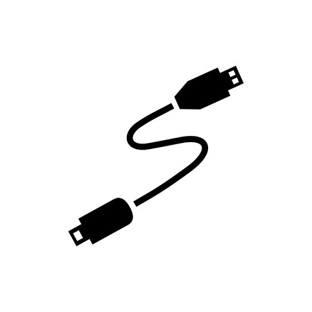 usb cable iconのイラスト素材