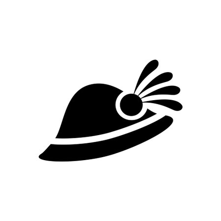 fashion hat iconのイラスト素材