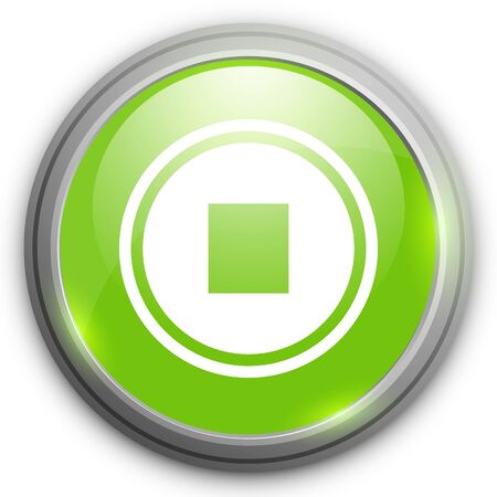 Stop sign icon. Media Player navigation symbolのイラスト素材