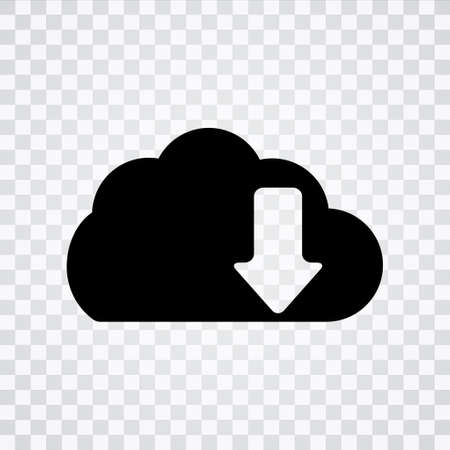 cloud Download iconのイラスト素材