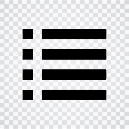 List sign icon. Content view optionsのイラスト素材