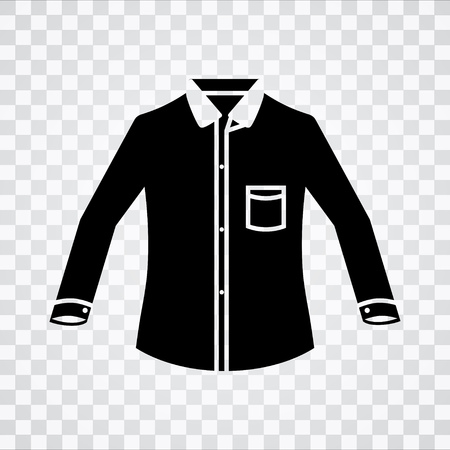 long sleeves shirt iconのイラスト素材