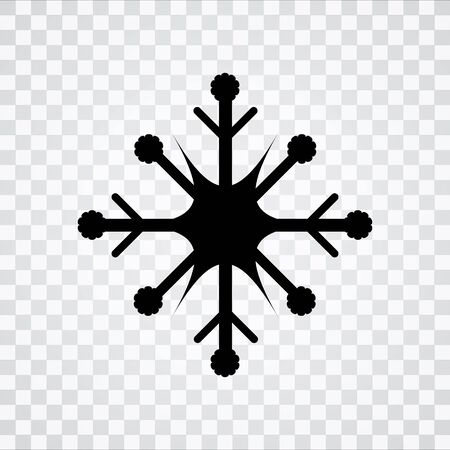 Snowflake sign iconのイラスト素材
