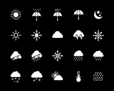 weather icons set vector illustration.のイラスト素材