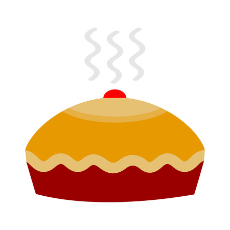 Cake icon on a white backgroundのイラスト素材