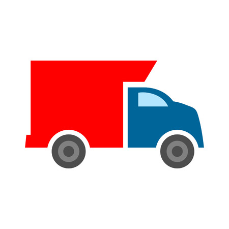 Truck icon isolated on a white background.のイラスト素材