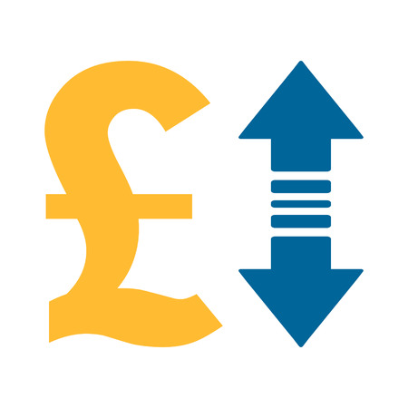 Pound sign icon, money Pound illustration - vector cash illustration, money symbol.のイラスト素材