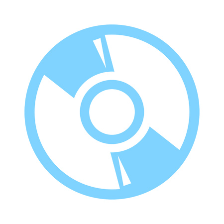 CD or DVD icon. Compact disc sign illustration.のイラスト素材