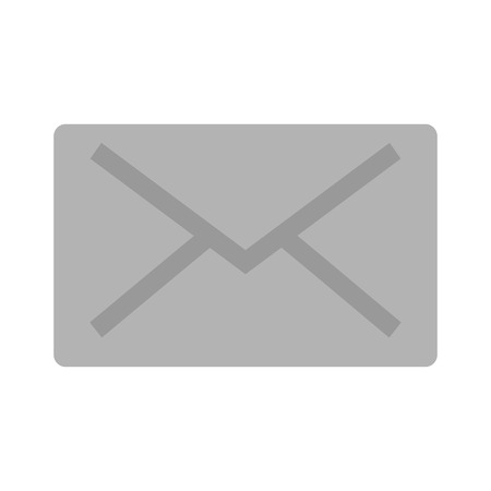 Message icon, envelope illustration - vector mail icon, send letter isolated.のイラスト素材