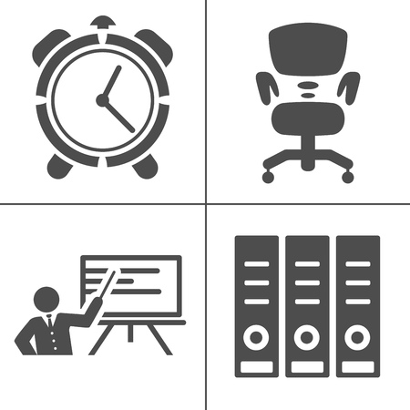 startup new business icons set, marketing, management strategy icons, office iconsのイラスト素材