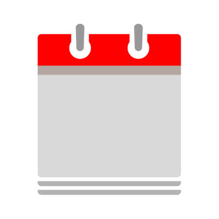 empty calendar date - no day - business office event sign, reminder iconのイラスト素材