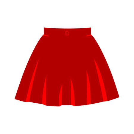 vector skirt template, design fashion woman illustration - women skirtのイラスト素材