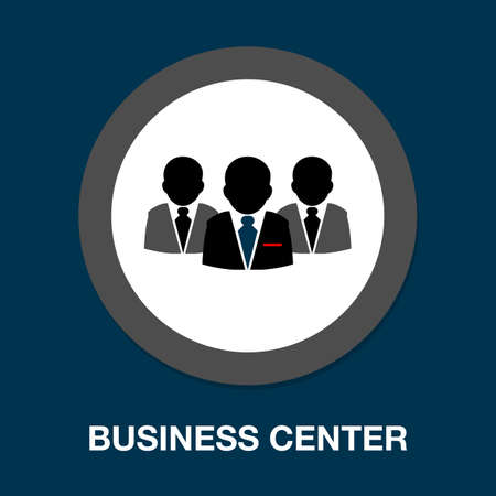 business center icon, customer service support - communication iconのイラスト素材