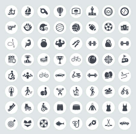 sports iconsのイラスト素材