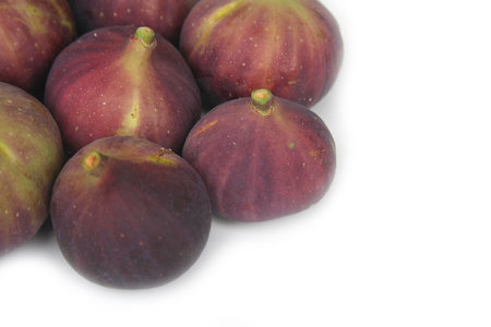 Figs isolated on white background. Selective focus