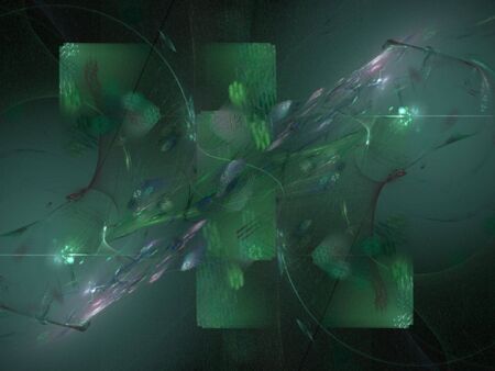 Colorful Fractal Abstract Background Imageの写真素材