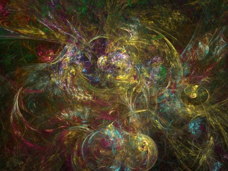 Colorful Fractal Abstract Background Imageの写真素材