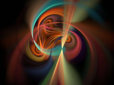 Colorful Fractal Abstract Background Imageの写真素材