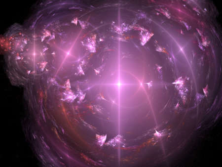 Colorful Fractal Abstract Background Imageの写真素材