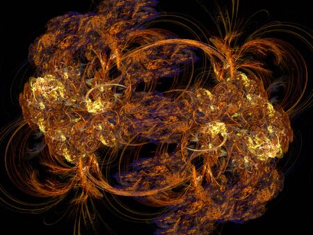 Colorful Fractal Abstract Background Imageの写真素材
