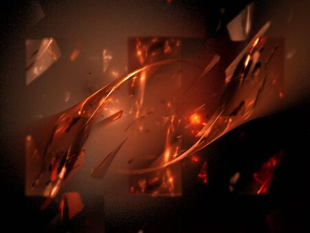 Colorful Fractal Abstract Background Imageの写真素材