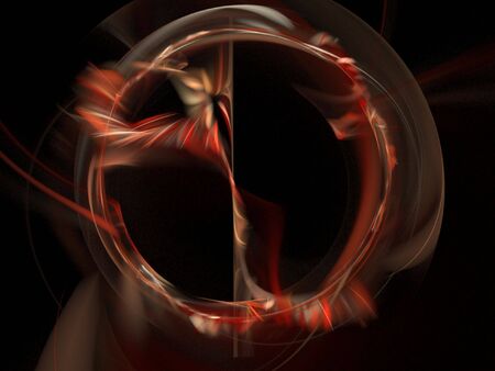 Colorful Fractal Abstract Background Imageの写真素材