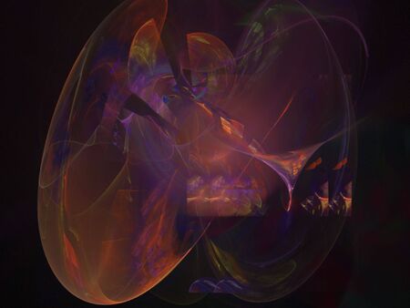Colorful Fractal Abstract Background Imageの写真素材