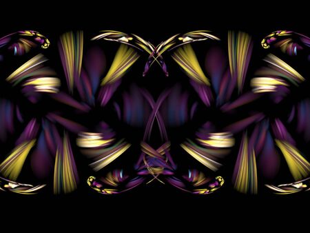 Colorful Fractal Abstract Background Imageの写真素材