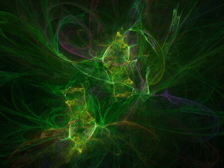 Colorful Fractal Abstract Background Imageの写真素材