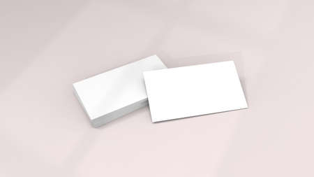 Background for business card mock-up. Business card design background. 3D rendering illustration.の写真素材