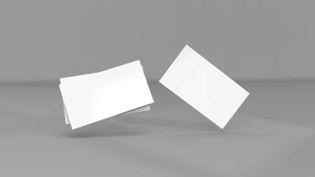 Background for business card mock-up. Business card design background. 3D rendering illustration.の写真素材
