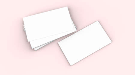 Background for business card mock-up. Business card design background. 3D rendering illustration.の写真素材