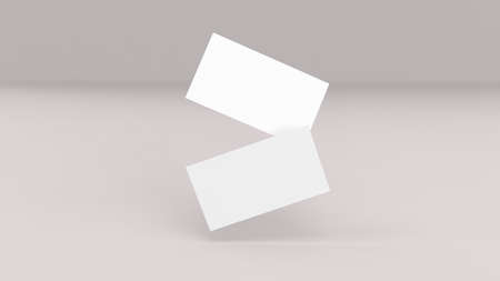 Background for business card mock-up. Business card design background. 3D rendering illustration.の写真素材