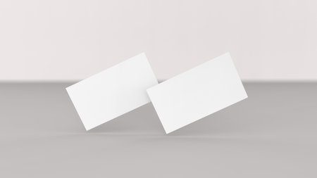 Background for business card mock-up. Business card design background. 3D rendering illustration.の写真素材