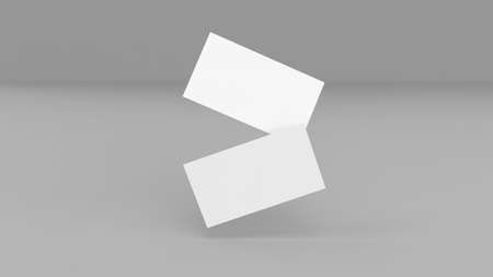Background for business card mock-up. Business card design background. 3D rendering illustration.の写真素材