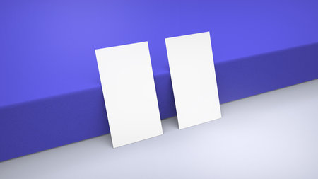 Background for business card mock-up. Business card design background. 3D rendering illustration.の写真素材